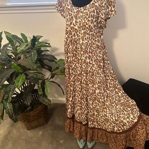 Maxi animal print dress from Soft Surroundings
